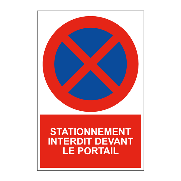 Stationnement interdit devant le portail