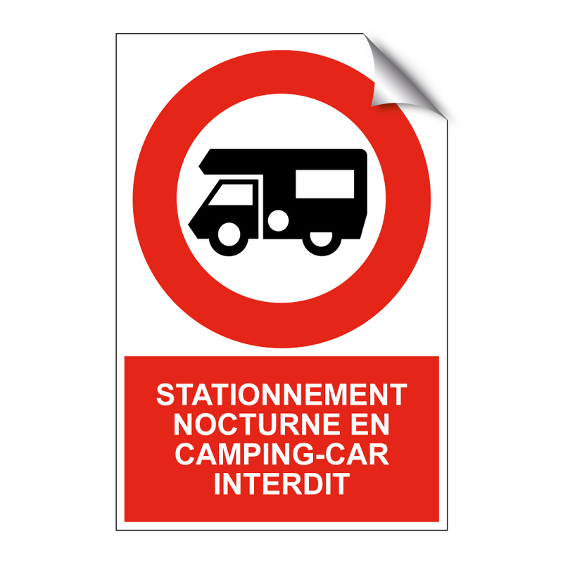 Stationnement nocturne en camping-car interdit