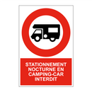 Stationnement nocturne en camping-car interdit