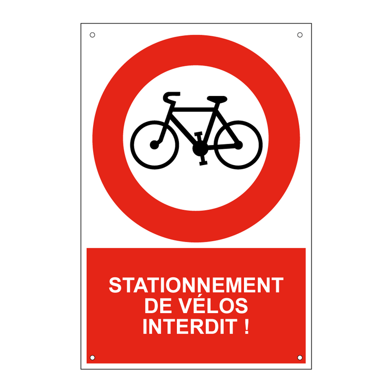 Stationnement de vélos interdit !
