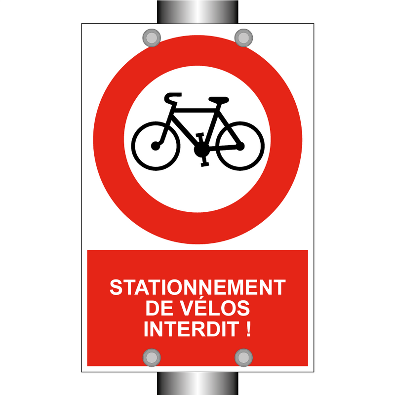 Stationnement de vélos interdit !