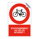 Stationnement de vélos interdit !
