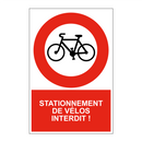 Stationnement de vélos interdit !