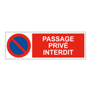 Passage privé interdit