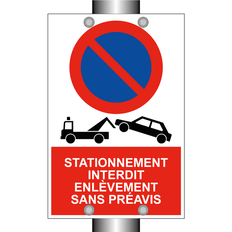 Stationnement interdit enlèvement sans préavis
