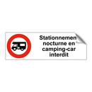 Stationnement nocturne en camping-car interdit