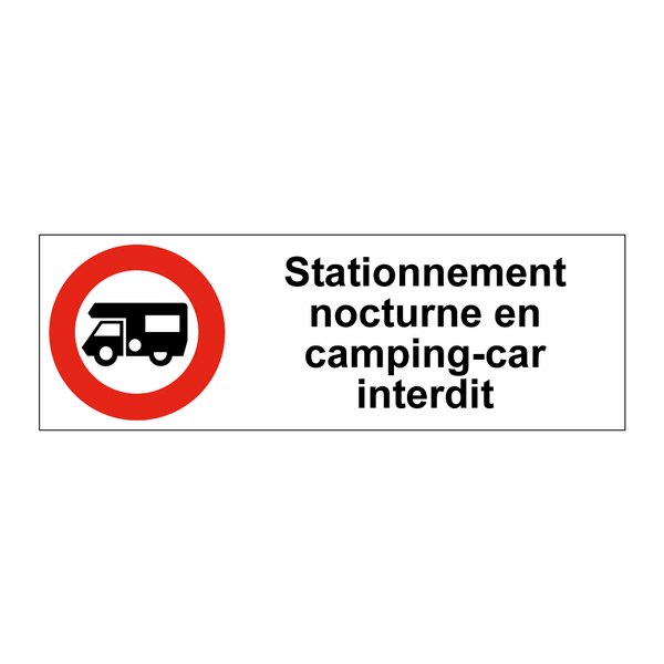 Stationnement nocturne en camping-car interdit