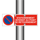 Stationnement interdit au point de retournement