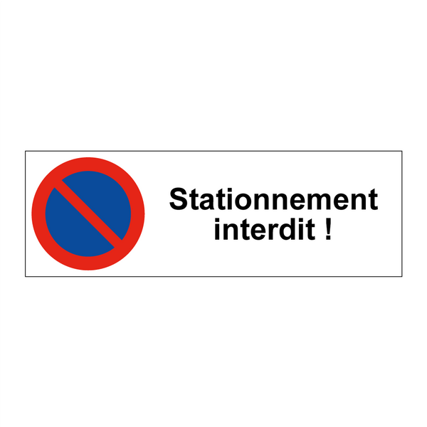 Stationnement interdit !
