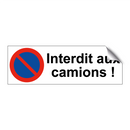Interdit aux camions !