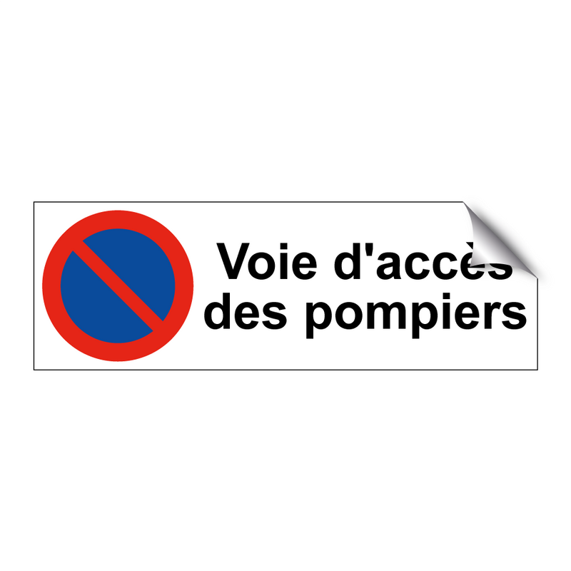 Voie d'accès des pompiers