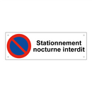 Stationnement nocturne interdit