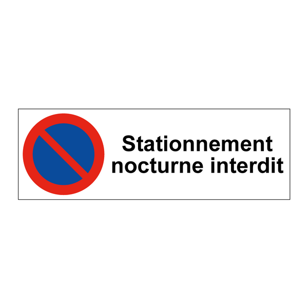 Stationnement nocturne interdit