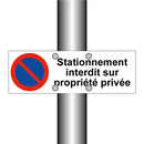 Stationnement interdit sur propriété privée