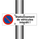 Stationnement de véhicules interdit !