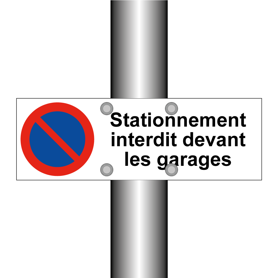 Stationnement interdit devant les garages