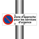 Zone d'approche pour les services d'urgence