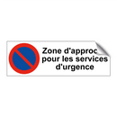 Zone d'approche pour les services d'urgence