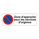 Zone d'approche pour les services d'urgence