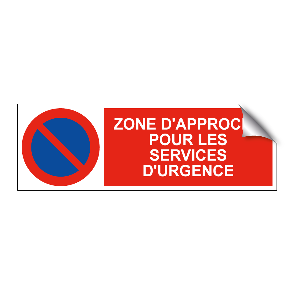 Zone d'approche pour les services d'urgence