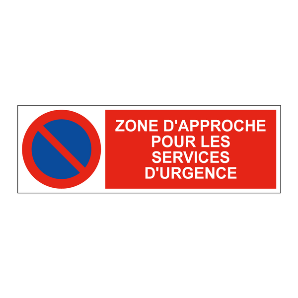 Zone d'approche pour les services d'urgence