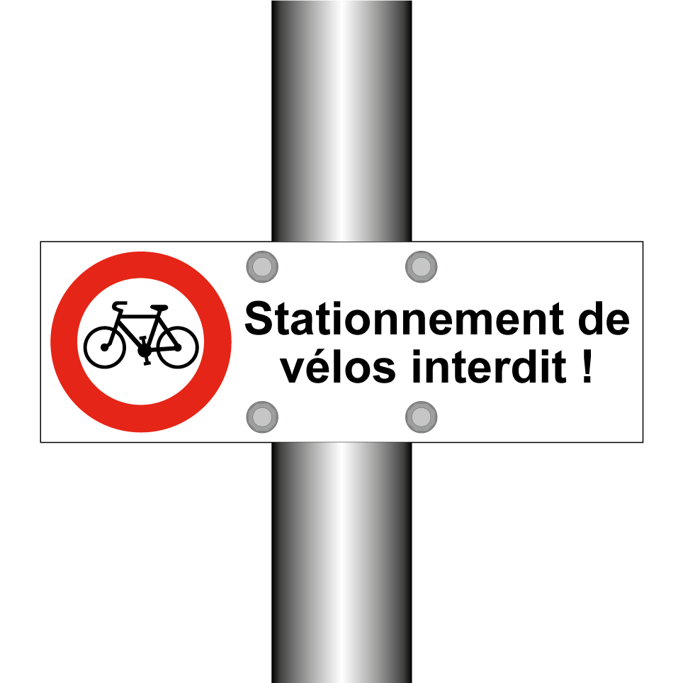 Stationnement de vélos interdit !