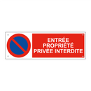 Entrée propriété privée interdite