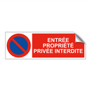 Entrée propriété privée interdite