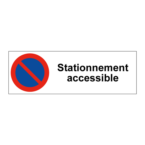 Stationnement accessible