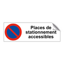 Places de stationnement accessibles