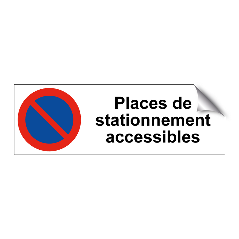 Places de stationnement accessibles