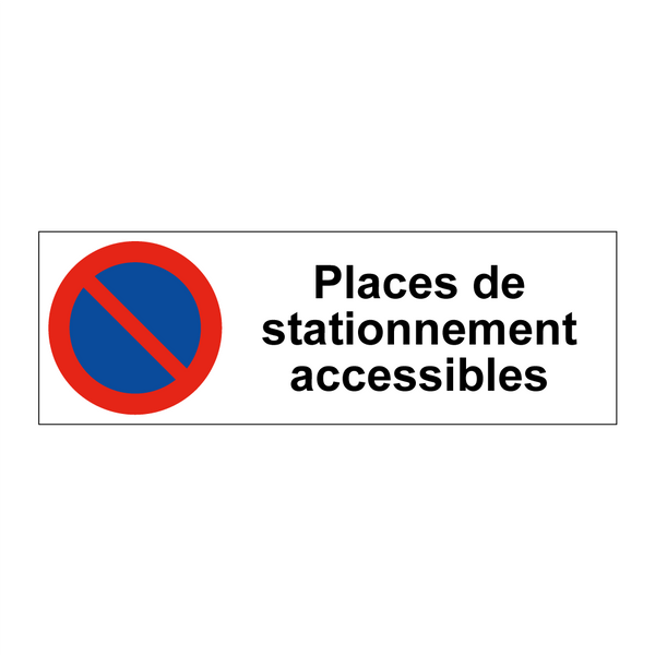 Places de stationnement accessibles