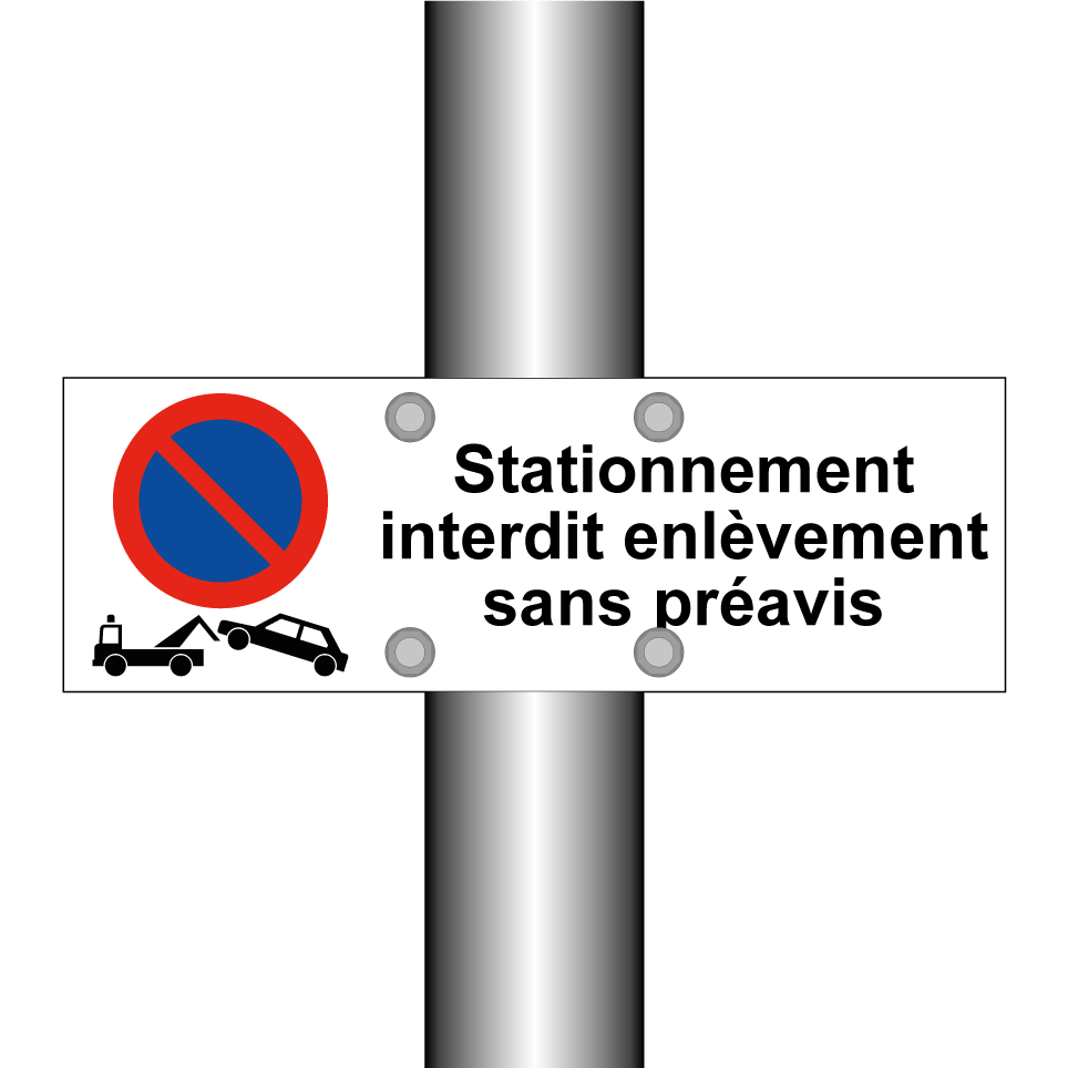 Stationnement interdit enlèvement sans préavis