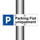 Parking Fiat uniquement
