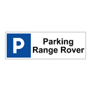 Parking Range Rover