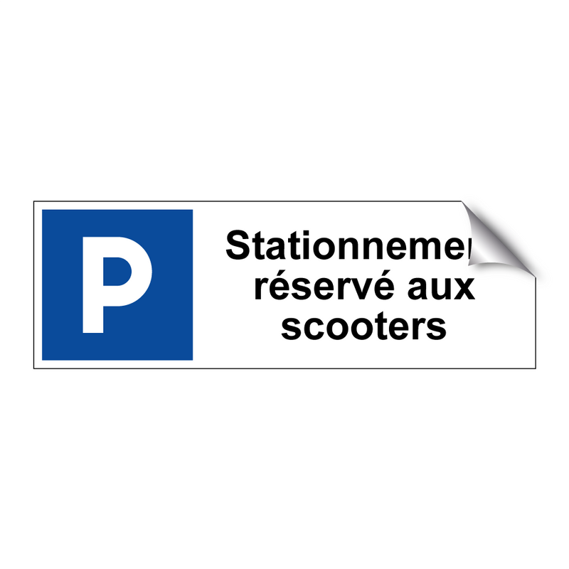 Stationnement réservé aux scooters