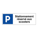 Stationnement réservé aux scooters