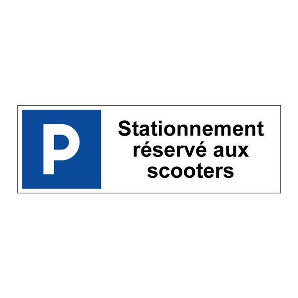 Stationnement réservé aux scooters