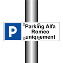 Parking Alfa Romeo uniquement