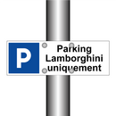 Parking Lamborghini uniquement