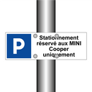 Stationnement réservé aux MINI Cooper uniquement