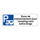 Zone de stationnement pour camping-cars extra-longs