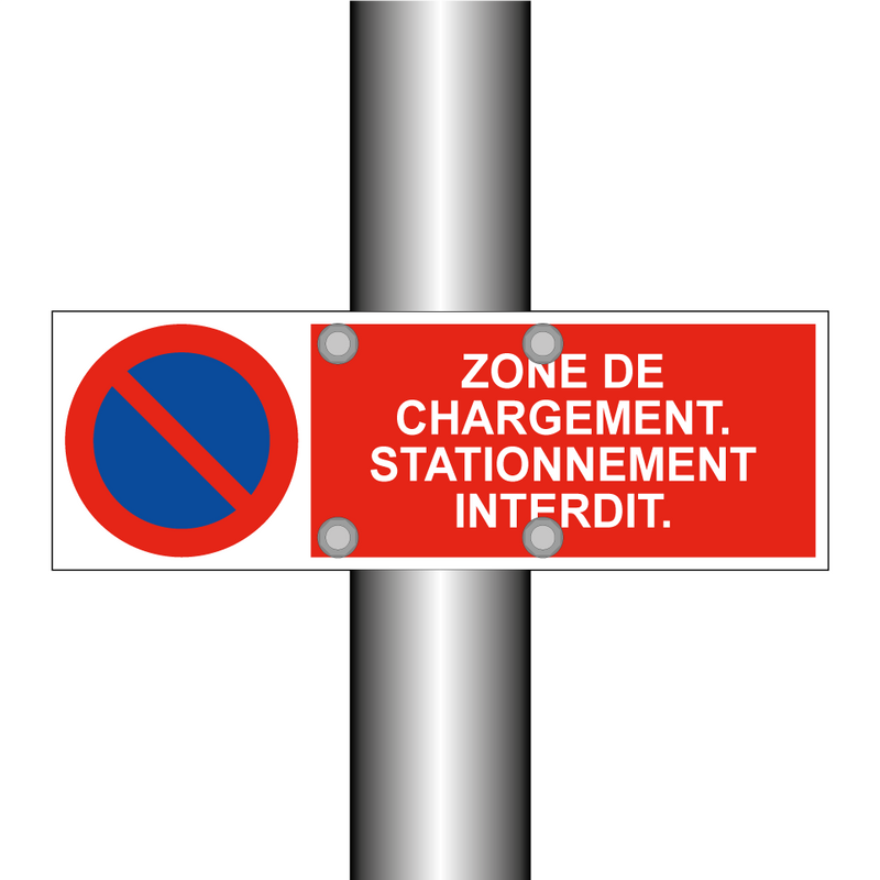 Zone de chargement. Stationnement interdit.