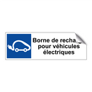 Borne de recharge pour véhicules électriques