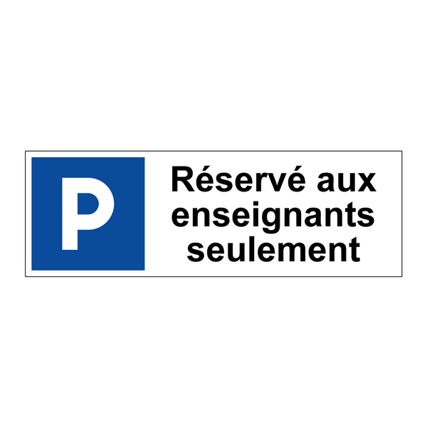 Réservé aux enseignants seulement