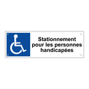 Stationnement pour les personnes handicapées