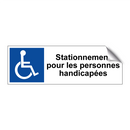Stationnement pour les personnes handicapées