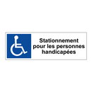Stationnement pour les personnes handicapées
