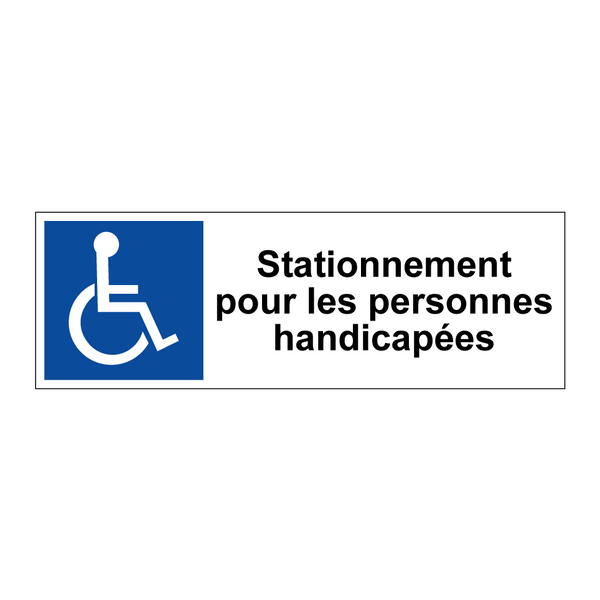 Stationnement pour les personnes handicapées