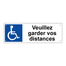 Veuillez garder vos distances